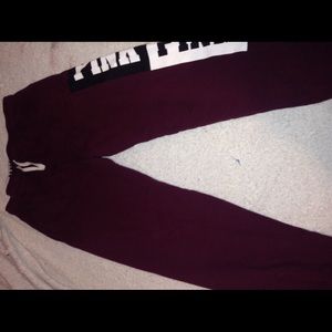 Pink sweatpants